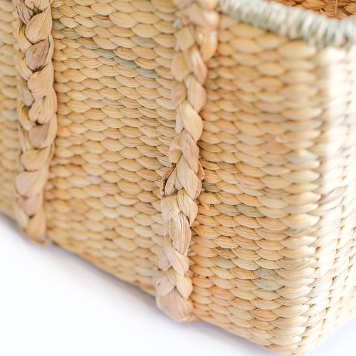 Panier En Fibres Naturelles Avec Poignées - 30x25cm - Gretye Naturel