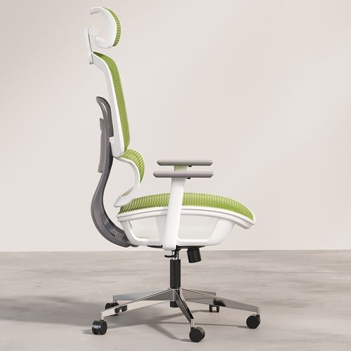 Chaise De Bureau Ergonomique Avec Roulettes Et Accoudoirs - Techas Vert