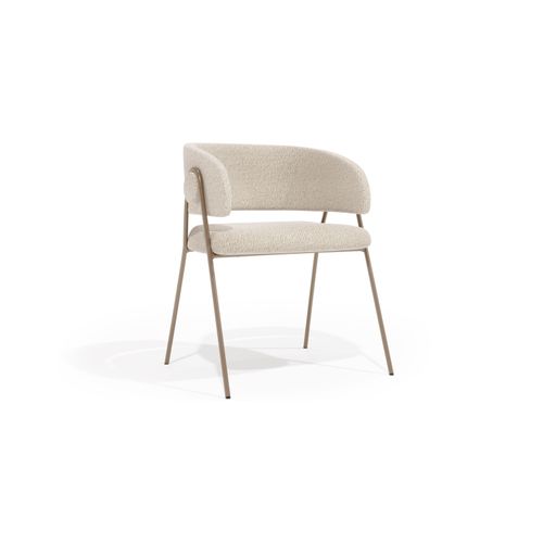 Chaise De Salle à Manger - Tapissée En Tissu - Karen Bleu Foncé