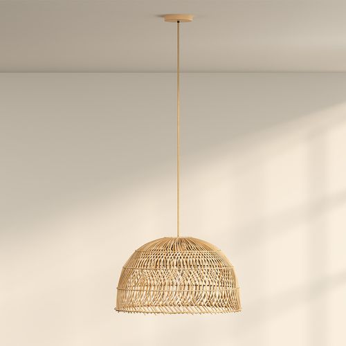 Lampe Suspendue En Rotin - Boho Bali - Yamly Naturel