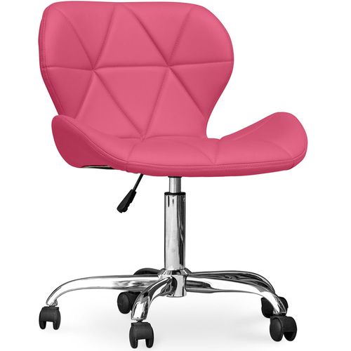 Chaise De Bureau Rembourrée Pu - Winka Fuchsia