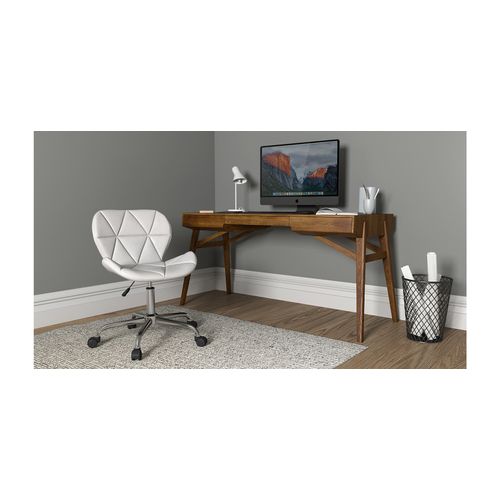 Chaise De Bureau Rembourrée Pu - Winka Fuchsia