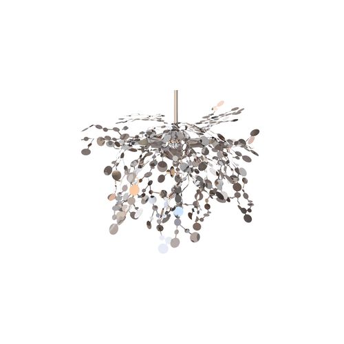 Lampe Suspendue En Acier - Spring Argenté