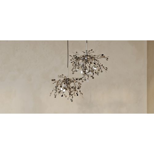 Lampe Suspendue En Acier - Spring Argenté