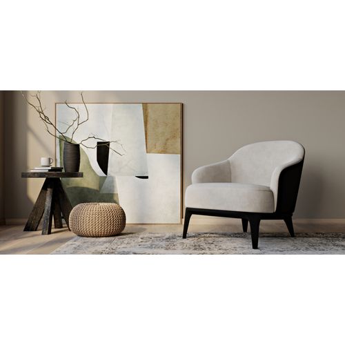 Fauteuil Tapissé En Velours - Fauteuil - Renaud Brique