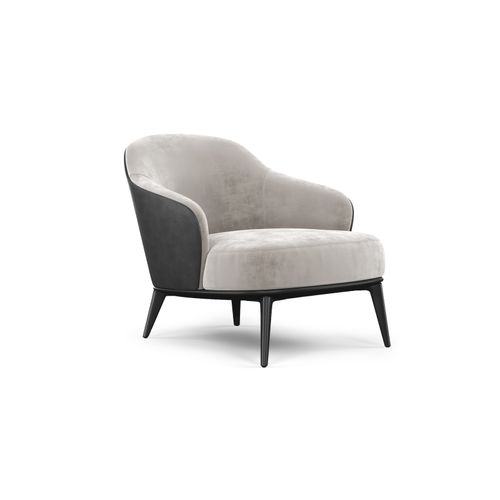 Fauteuil Tapissé En Velours - Fauteuil - Renaud Brique