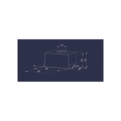 Hotte Encastrable Cbcb5931b-ow 52cm, Commande Gestuelle et Tactile, Silencieuse