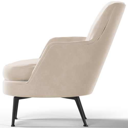 Fauteuil De Design Rembourré En Velours Style Contemporain - Saqua Vin