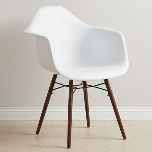 Chaises De Salle à Manger - Design Scandinave - Pieds En Bois Foncé - Skandiva Gris Foncé