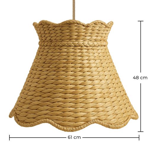Lampe De Plafond En Rotin – Lampe Suspendue Style Naturel – Sabah Naturel