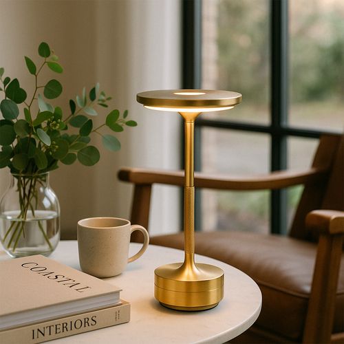 Lampe De Table LED Portable – Rechargeable Par USB – Allisse Noir