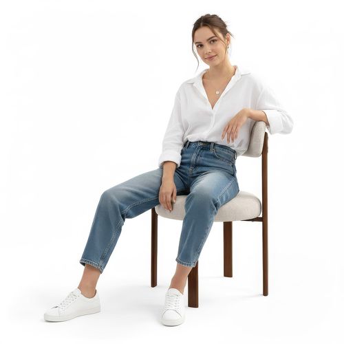 Chaise De Salle à Manger Rembourrée En Chenille – Pieds Effet Bois Foncé – Design Ergonomique Et Mod