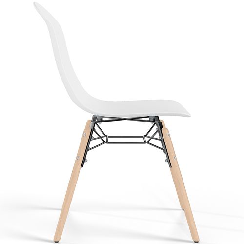 Chaise De Salle à Manger Avec Pieds En Bois Naturel – Style Moderne Et Fonctionnalité -beni Vert Pas