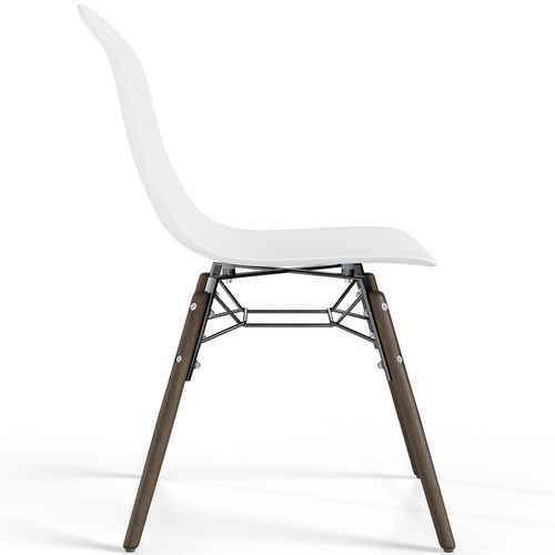 Chaise De Salle à Manger Avec Pieds En Bois Foncé – Style Moderne Et Fonctionnalité - Larof Vert Pas