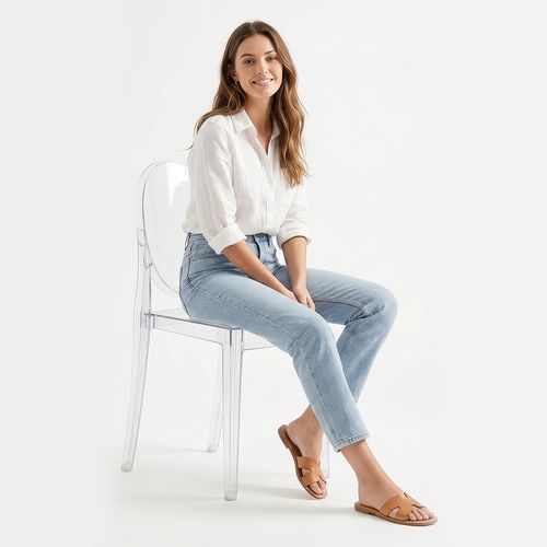 Chaise Transparente De Salle à Manger - Victoire Vert Transparent