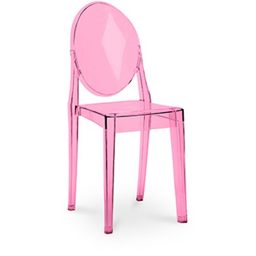 Chaise Enfant Transparent - Victoire Rose