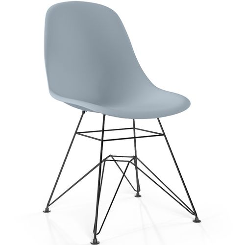 Chaise De Salle à Manger Avec Pieds En Métal – Design Moderne – Brielle  Gris Clair