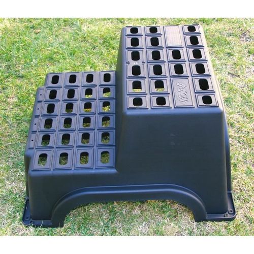 Marchepied Plastique Double - 890136 - Noir