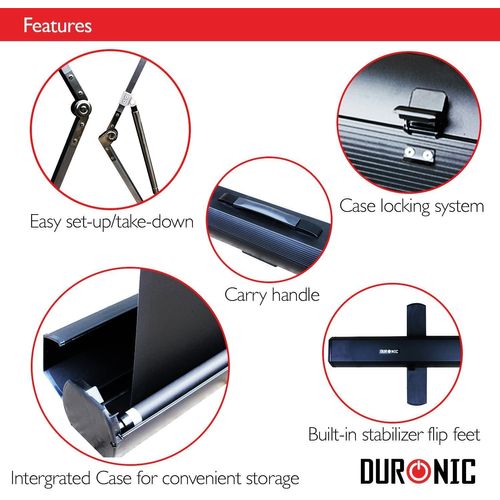 Fps100 /43 Ecran De Projection 4:3 Autoportatif De 100 Pouces 203 X 152 Cm 4k Full HD 3d