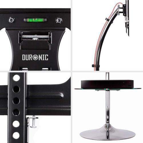 Meuble TV Pour Écran 37 à 70 Pouces Inclinaison -10° +15° Vesa 600x400 Mm Max 68kg TVs3f1