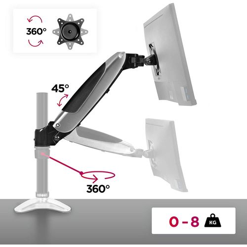 Dml6s1 Bras Complet Pour Support D'écran Compatible Avec La Gamme Dm65
