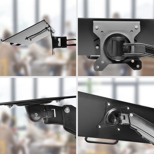 Support Clavier Dm0k1 Souris Accessoire Pour Bras D'écran Surface Ergonomique De 60 X 18 Cm