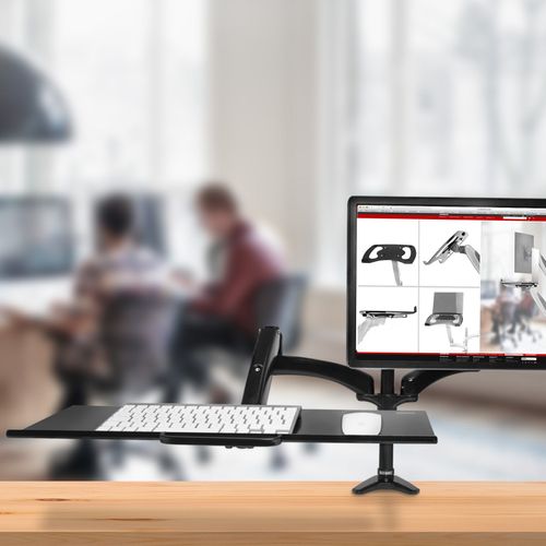 Support Clavier Dm0k1 Souris Accessoire Pour Bras D'écran Surface Ergonomique De 60 X 18 Cm