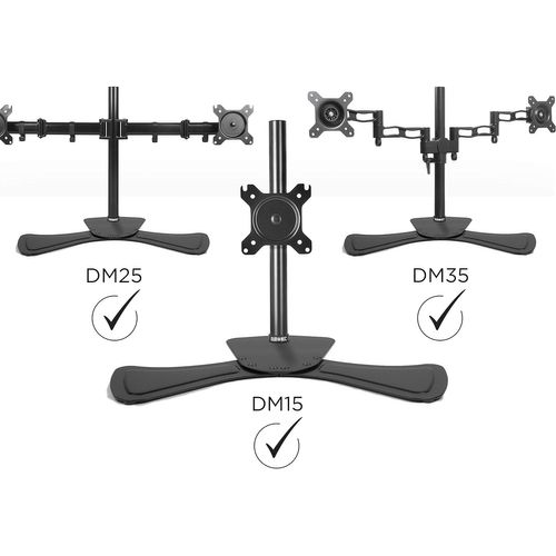 Dm75d Stand Socle Pour Potence Et Bras De Moniteur D'écran Alternative à La Pince