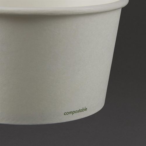 Bol à Soupe Ou Glace Compostable - - Lot De 500