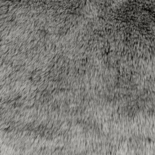 Pouf Poire Icon Fausse Fourrure Gris Loup, Salon, Chambre, 85 X 85cm