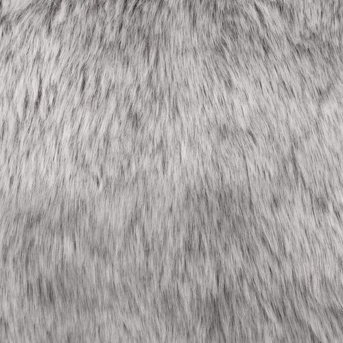 Pouf Poire Enfant Icon Fausse Fourrure Gris Loup, Chambre, Salon, 65 X 65cm