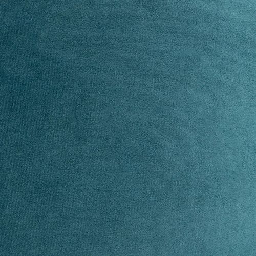 Repose-pieds Amara Carré Velours Bleu Canard, Salon, 40 X 40cm