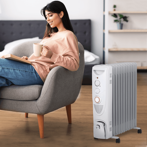 Radiateur à Bain D'huile 2500w Pro Breeze, 11 Colonnes