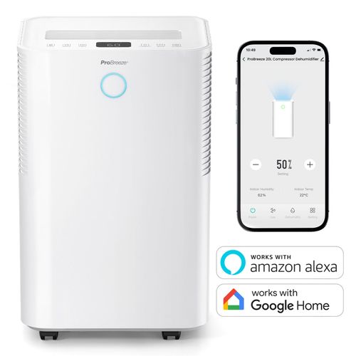 Déshumidificateur 20l/j Omnidry Avec Mode Linge, Contrôle Intelligent, Pour Pièces Jusqu'à 35 M²