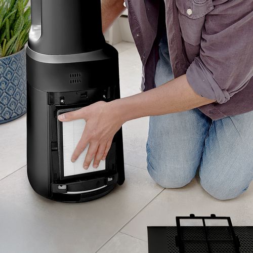 Ventilateur Colonne Sans Pales Premium Omniair 41" Avec Purificateur D’air – Noir