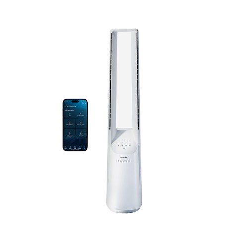 Ventilateur Colonne Sans Pales 40" Avec Contrôle Via Application – Blanc