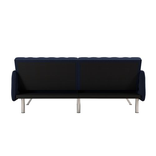 Emily-canapé Lit 3 Places En Lin Bleu Marine