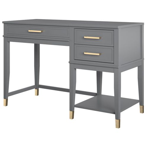Westerleigh - Bureau Avec Plateau Élévateur En Mélaminé Gris Graphite