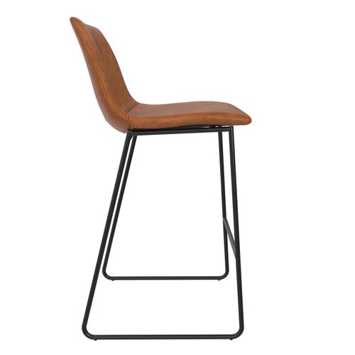 Bowden-tabouret De Bar En Simili Caramel