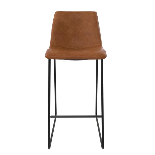 Bowden-tabouret De Bar En Simili Caramel