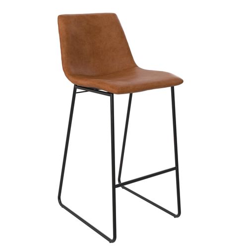 Bowden-tabouret De Bar En Simili Caramel