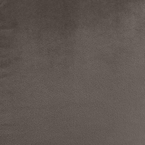 Pouf Fauteuil Sirena Avec Repose-pied Velours Gris Anthracite, Salon, 77 X 74cm