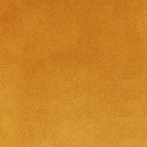 Pouf Fauteuil Natalia Avec Repose-pied Rond Icon Velours Jaune Ocre 100 X 88cm