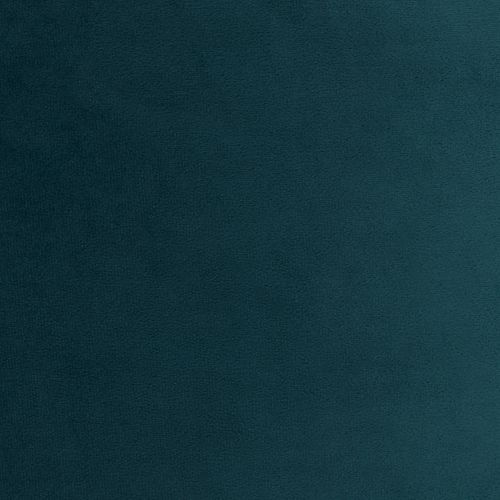 Pouf Fauteuil Natalia Avec Repose-pied Rond Icon Velours Bleu Canard 100 X 88cm