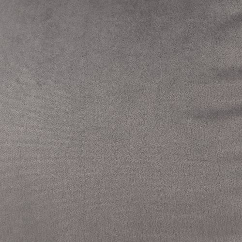 Pouf Fauteuil Natalia Avec Repose-pied Rond Icon Velours Gris Anthracite 100 X 88cm