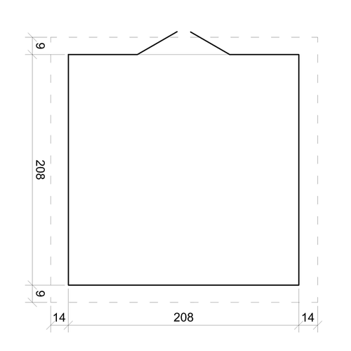 M369c Abri De Jardin En Bois - I236xl226xh218 Cm/ 4.33 M2