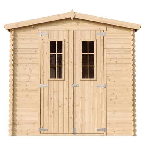 M369c+m369g Abri De Jardin En Bois Avec Sol Traité - I236xl226xh218 Cm/ 4.33