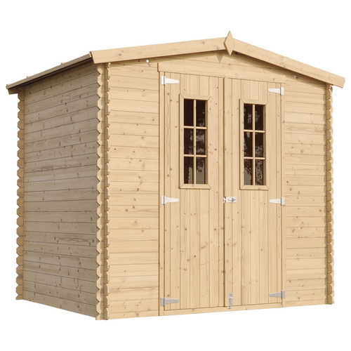 M369c+m369g Abri De Jardin En Bois Avec Sol Traité - I236xl226xh218 Cm/ 4.33