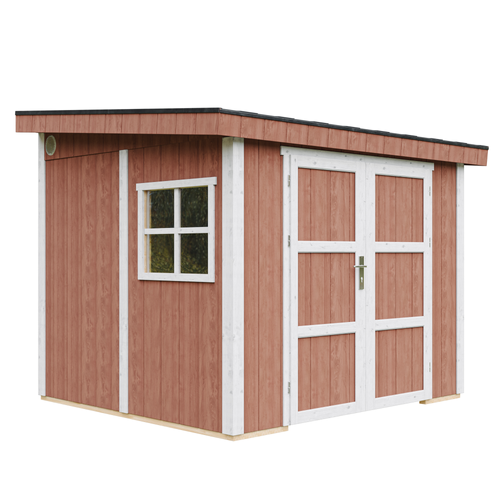 M938b-redwood Red Abri De Jardin Qualité Premium 5,9 M² - H231x248x294 Cm
