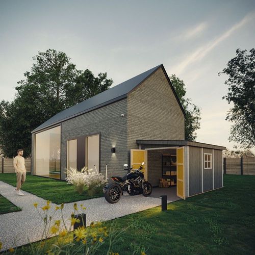 M939b-redwood Red Abri De Jardin Qualité Premium 8,68 M² - H231x248x412 Cm